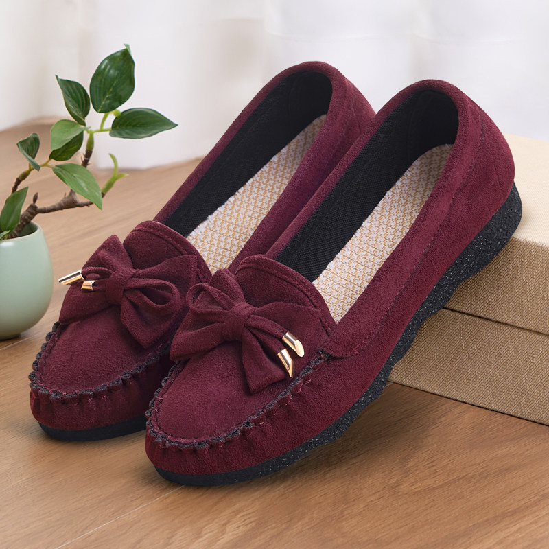 老北京布鞋女新款正品休闲豆豆鞋中老年黑色久站不累妈妈工作鞋子,淘宝优惠券,粉丝福利购,淘宝优惠卷