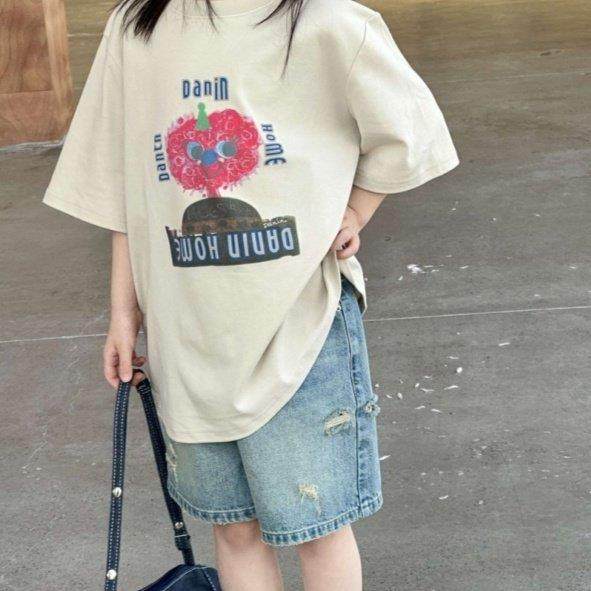 女童裤子中大童夏装新款宽松牛仔短裤潮牌童装小女孩洋派五分裤子,淘宝优惠券,粉丝福利购,淘宝优惠卷