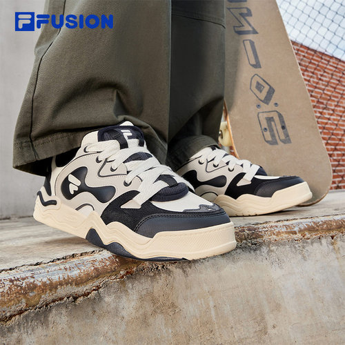 FILA FUSION斐乐潮牌男鞋KICK DX专业滑板鞋冬新款休闲踢板鞋 - 图0