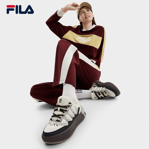 FILA 斐乐官方女鞋CARROT摩登板鞋秋新萝卜鞋厚底增高运动鞋 - 图2