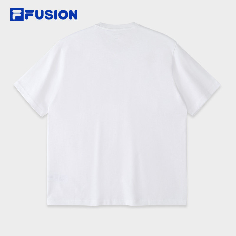FILA FUSION斐乐潮牌男子针织短袖衫2024秋季新款时尚纯棉基础T恤,淘宝优惠券,粉丝福利购,淘宝优惠卷