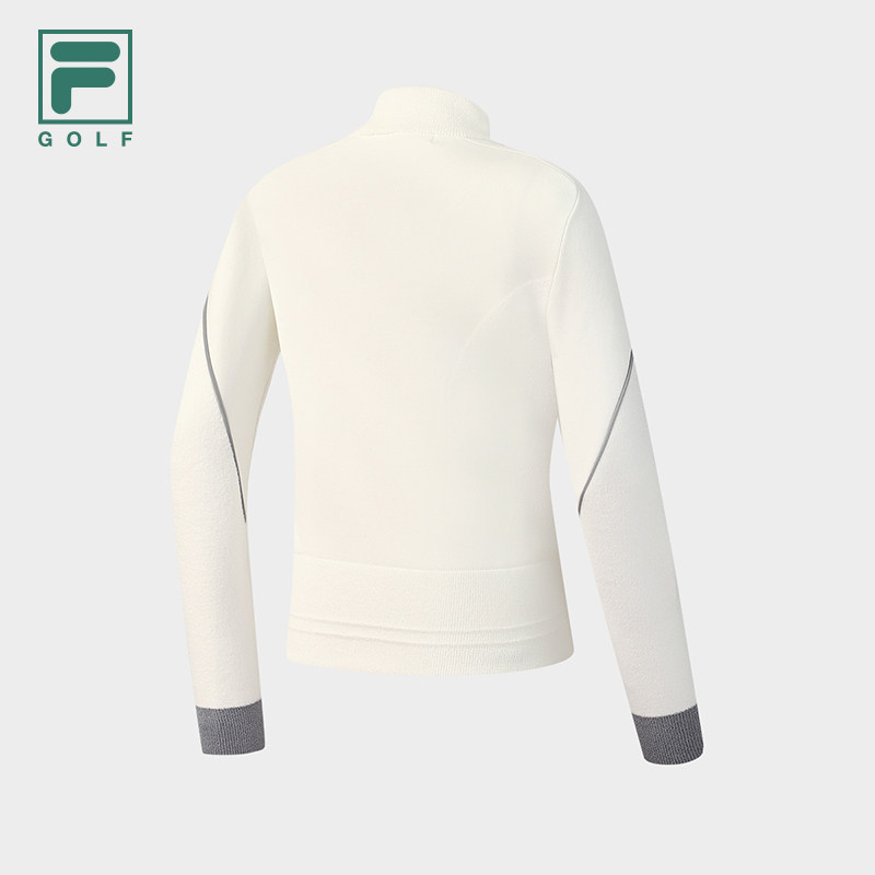 FILA斐乐高尔夫商务运动系列宽松圆领毛衣女士休闲基础编织衫,淘宝优惠券,粉丝福利购,淘宝优惠卷