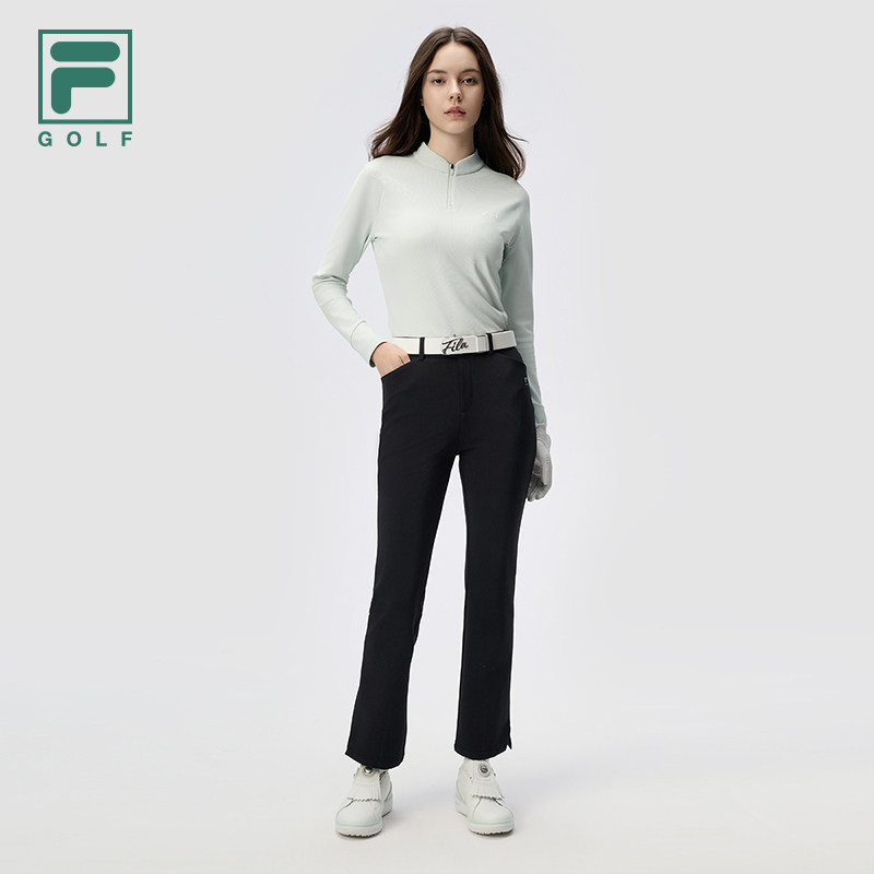 FILA 斐乐官方女子针织长袖衫2024冬季新款高尔夫运动半拉链上衣,淘宝优惠券,粉丝福利购,淘宝优惠卷