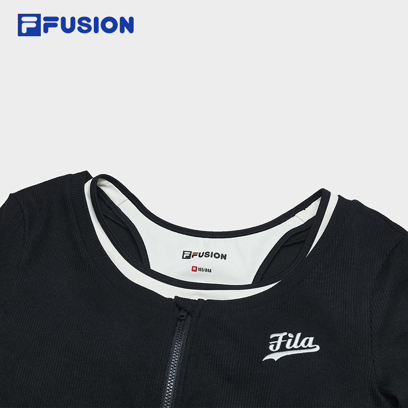 FILA FUSION斐乐潮牌上衣两件套女2024夏季新款时尚休闲背心外套,淘宝优惠券,粉丝福利购,淘宝优惠卷