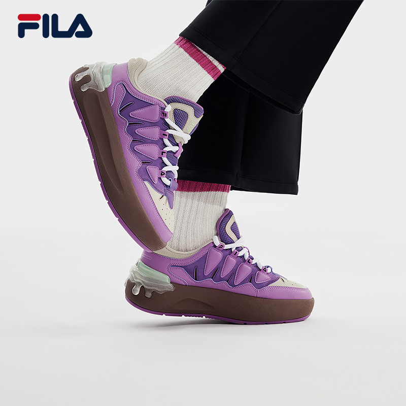 FILA 斐乐官方女鞋CARROT摩登板鞋2024春季萝卜鞋休闲运动鞋 - 图1