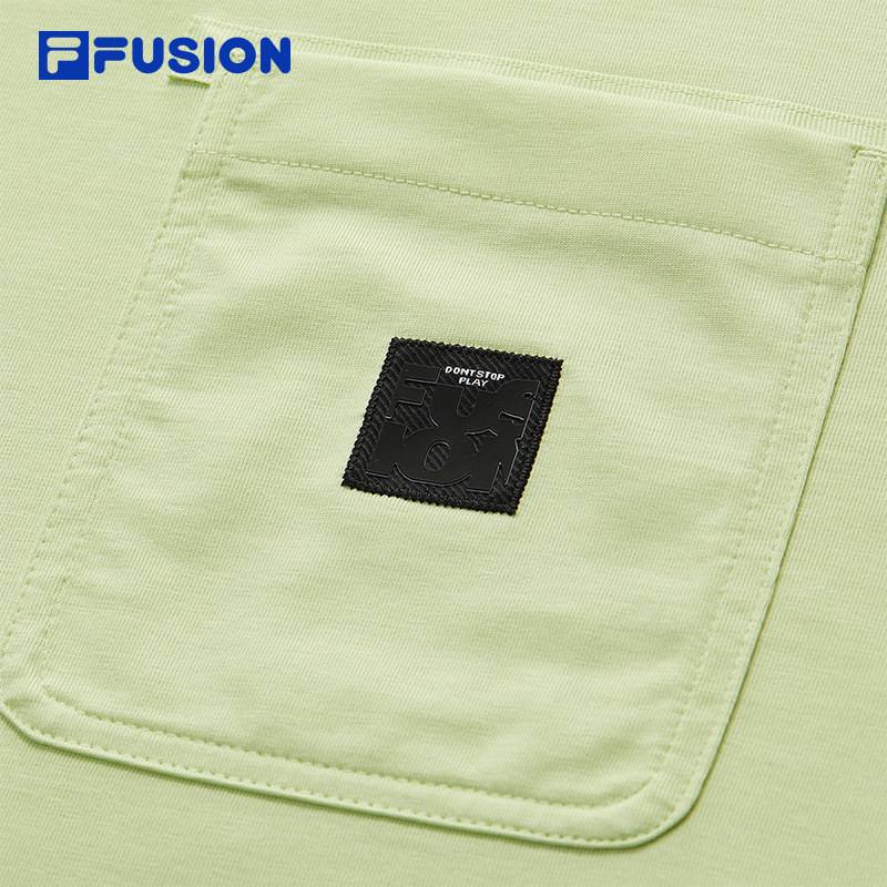 FILA FUSION斐乐潮牌男子针织短袖衫2025秋季新款休闲速干凉感T恤,淘宝优惠券,粉丝福利购,淘宝优惠卷