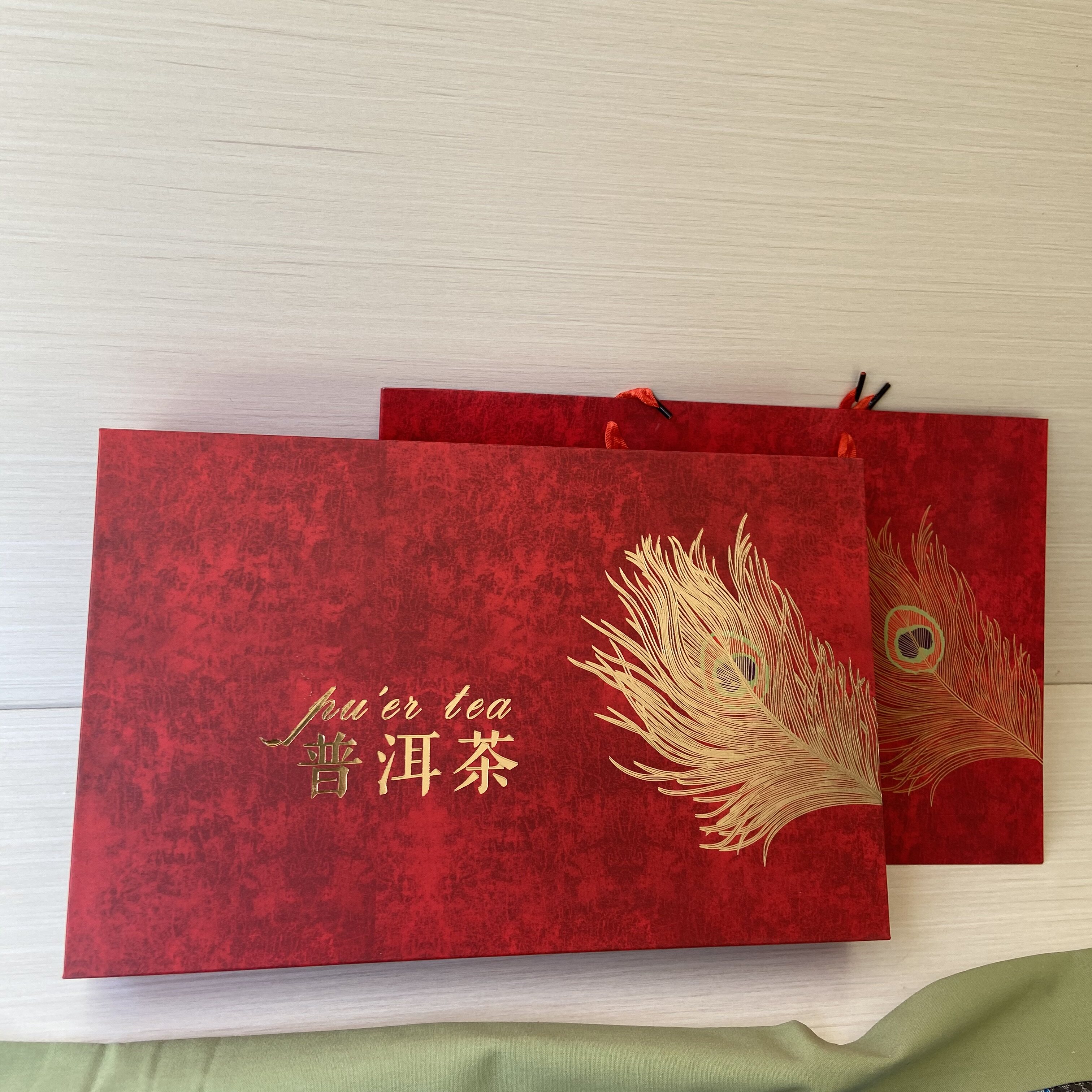 凤羽普洱茶包装盒357克双饼包装盒古树普洱茶礼品盒古树双饼空盒,淘宝优惠券,粉丝福利购,淘宝优惠卷