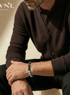 AWNL黑金太阳石五行补火手链