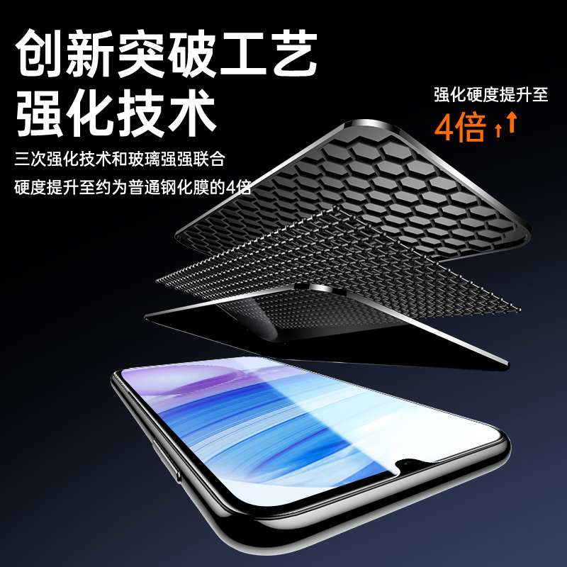 适用红米10x钢化膜5G无尘仓超清保护redmi10xpro手机膜防尘盒全屏覆盖10x贴膜神器除尘玻璃4g新款小米防窥por - 图3