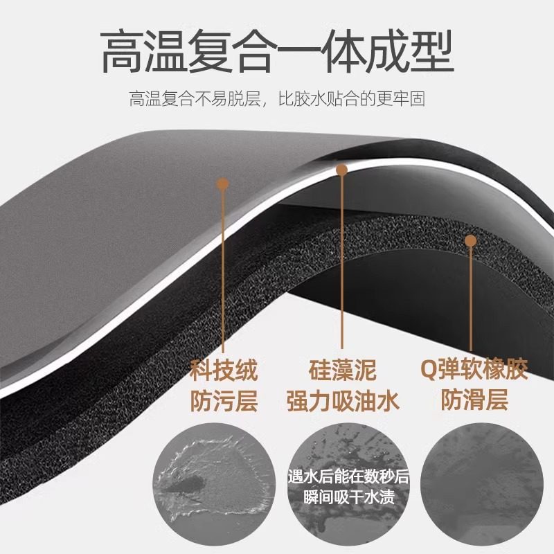 厨房地垫l形硅藻泥防滑防油吸水垫门口耐脏脚垫家用免洗可擦地毯,淘宝优惠券,粉丝福利购,淘宝优惠卷