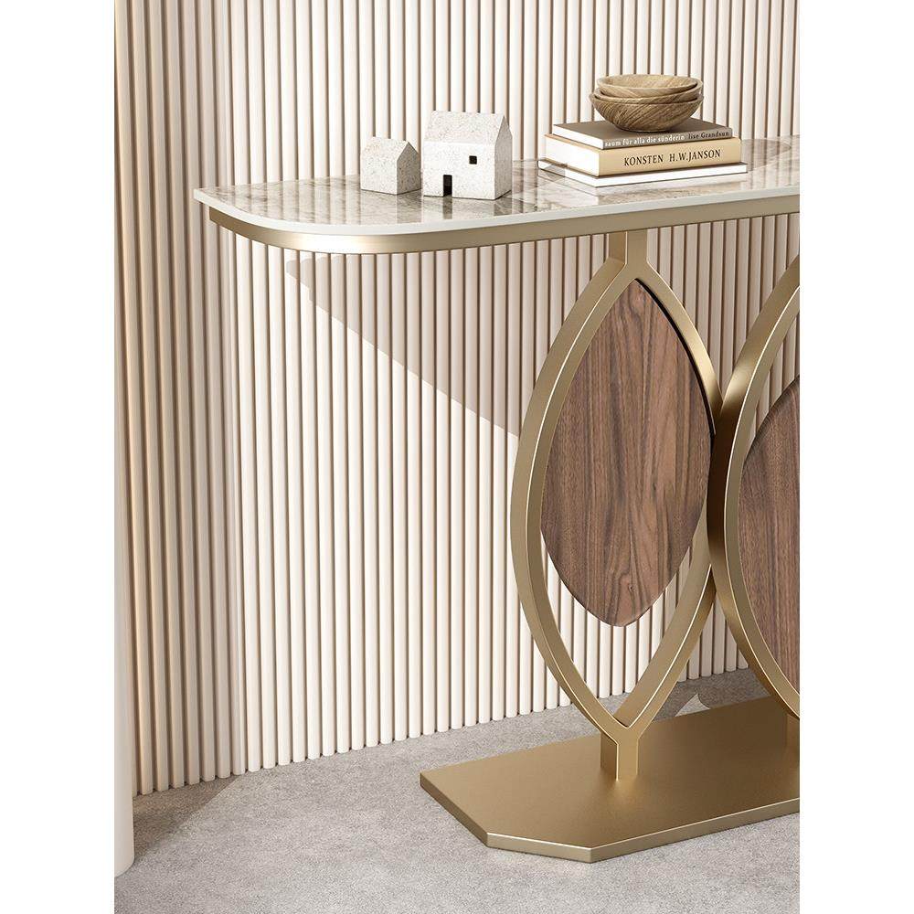 意式岩板创意玄关台入户轻奢玄关桌极简风格玄关柜靠墙半圆端景台,淘宝优惠券,粉丝福利购,淘宝优惠卷