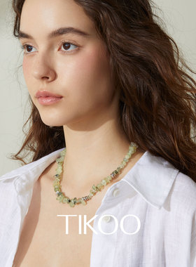 TIKOO葡萄石项链适合叠戴