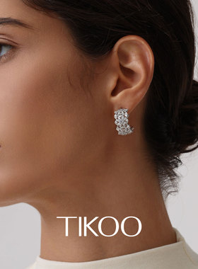 TIKOO满钻耳环2026新款高级感