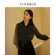 YUNSHUO ເສື້ອ chiffon ບາງໆມາໃຫມ່, ruffled romantic retro polka dot top, slimming 349565
