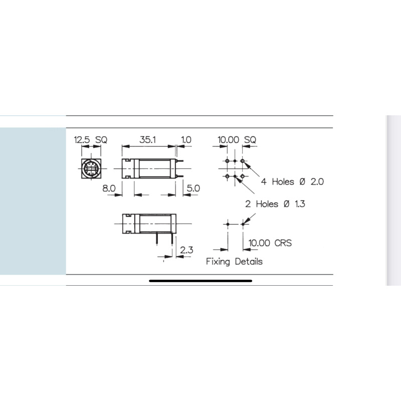 FX0457 PCB安装卧式保险丝座F457熔断器管 5x20MM进口英国BUL GIN - 图2