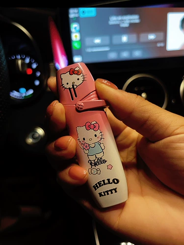 Креативная надувная клубника, ветрозащитная мультяшная милая зажигалка, популярно в интернете, подарок девушке