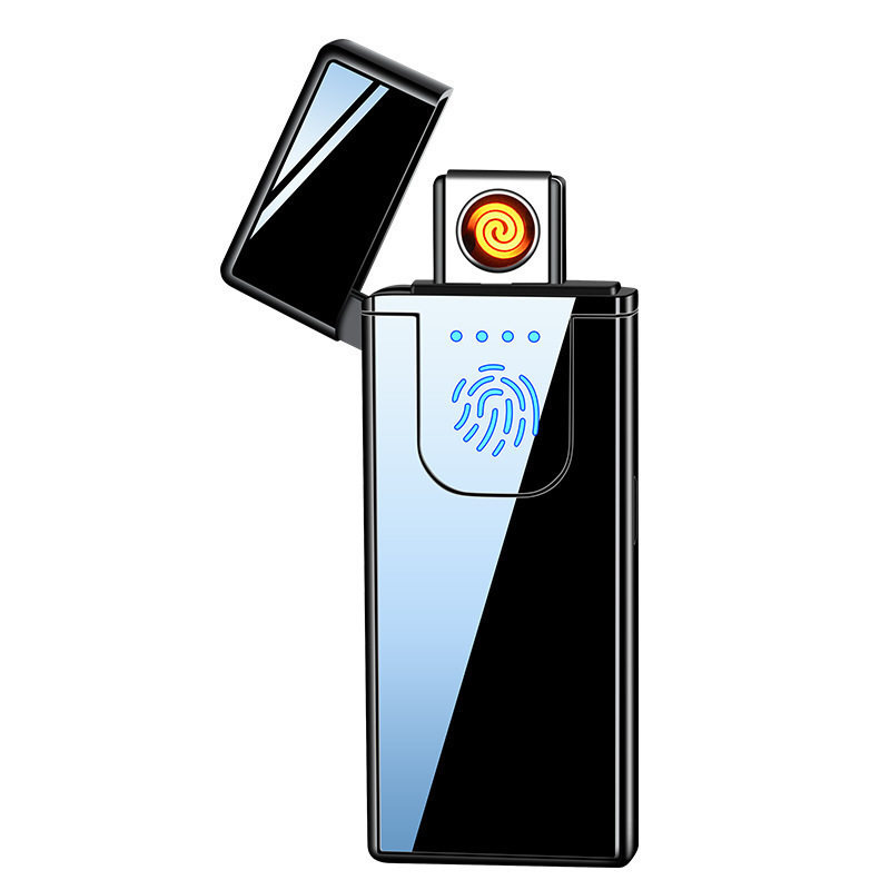 新款塑料USB指纹触摸感应充电打火机防风耐用小巧便捷送男友新款,淘宝优惠券,粉丝福利购,淘宝优惠卷