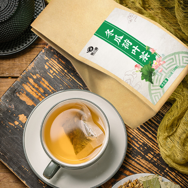 荷叶茶冬瓜荷叶茶叶旗舰店正品干玫瑰花茶袋泡茶包泡水喝决明子茶