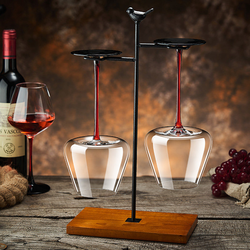 黑领结红杆红酒杯套装家用醒酒器水晶勃艮第葡萄酒高脚杯轻奢高档,淘宝优惠券,粉丝福利购,淘宝优惠卷