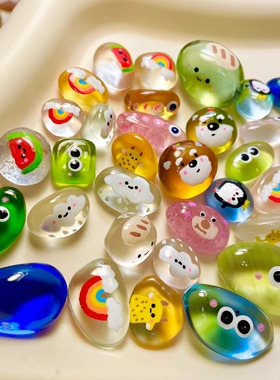 网红同款彩色宠物石头随心配