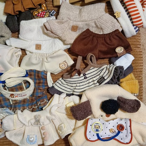 20cm棉花娃娃衣服可爱公仔玩偶换装无属性套装毛绒玩具生日礼物 - 图2