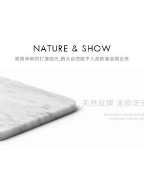 浩晟大理石平板拍摄道具托盘创意饰品展示底座珠宝首饰化妆品摆件