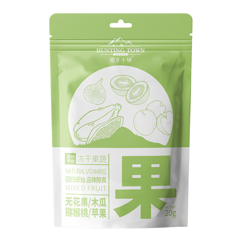 猎食小镇冻干果蔬系列果混合冻干无花果木瓜猕猴桃苹果狗狗零食,淘宝优惠券,粉丝福利购,淘宝优惠卷