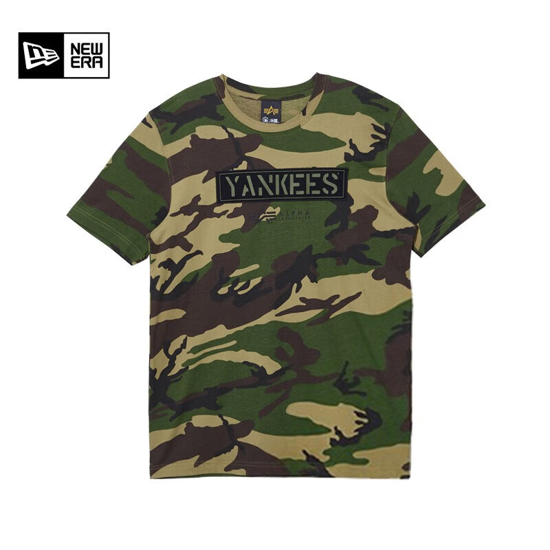NewEra纽亦华MLB系列男女迷彩纯棉透气休闲圆领短袖T恤13025916,淘宝优惠券,粉丝福利购,淘宝优惠卷