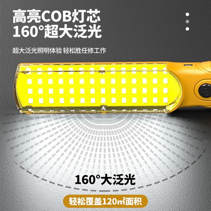 超亮工作灯汽修维修灯led磁吸强光机修车手电筒应急强磁充电照明,淘宝优惠券,粉丝福利购,淘宝优惠卷
