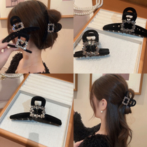 Non-metallic Acrylic Hair Accessories Korea East Gate Delicacy Velvet Snap Grip Netting Red 100 Hitch Black Rear Brain Spoon Clip