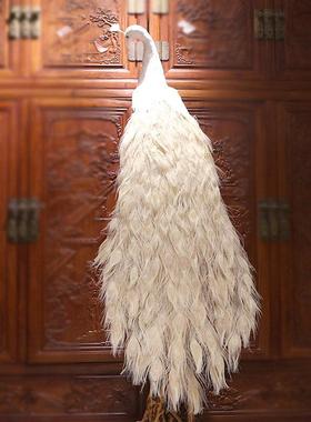 仿真孔雀摆件孔雀标本手工艺品田园橱窗家居装饰品孔雀身体 模型