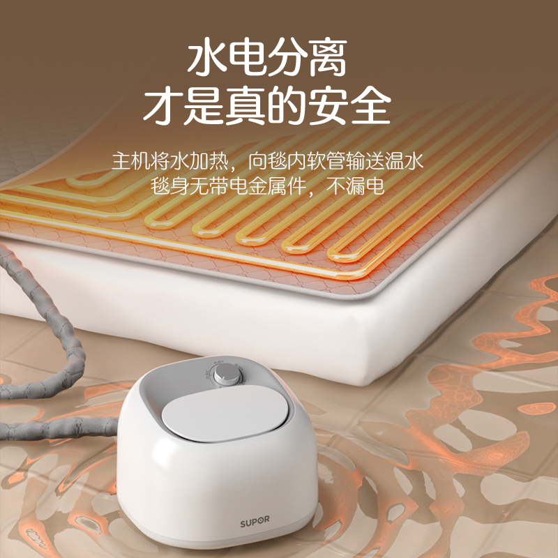 苏泊尔水暖电热毯双人水循环水暖炕褥全套单人家用水热毯2025新款