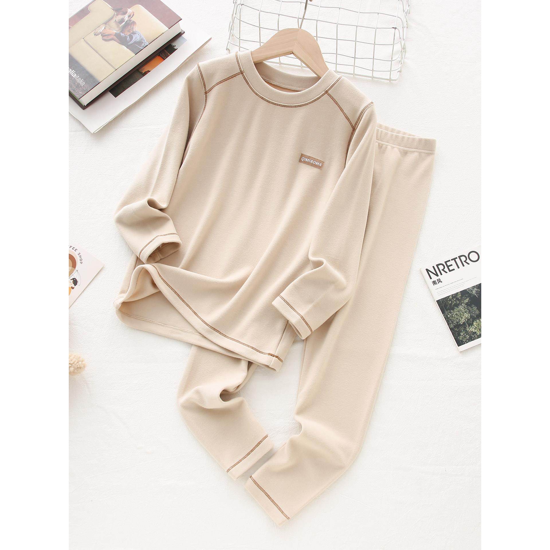 「轻暖实力派」儿童秋衣秋裤男童秋衣套装弹力德绒中大童保暖内衣,淘宝优惠券,粉丝福利购,淘宝优惠卷