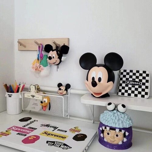 ins小红书同款米奇头存钱罐卡通米老鼠家居用品装饰摆件创意桌面 - 图2