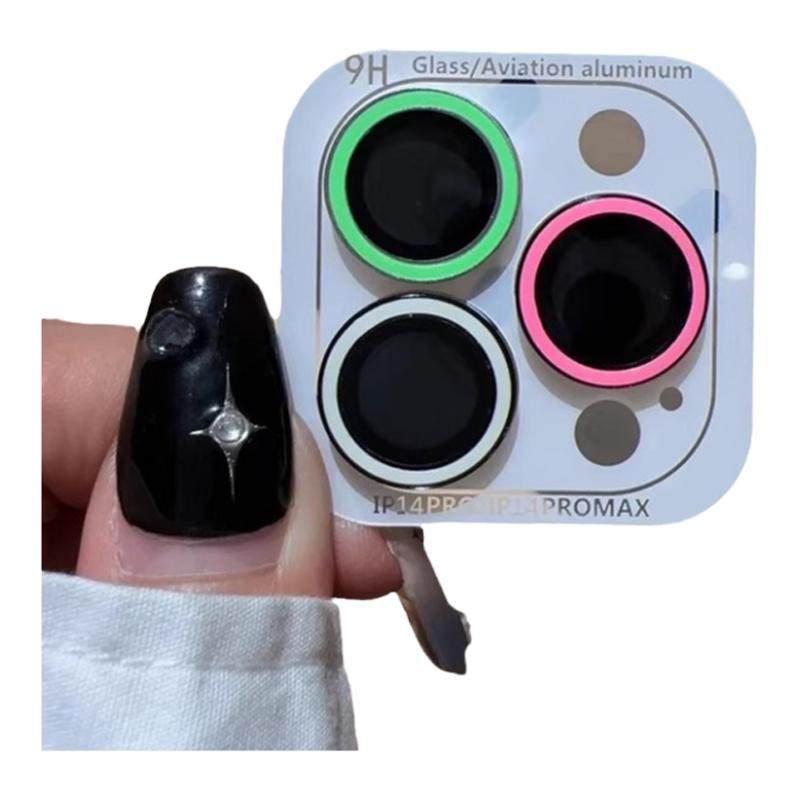 新款金属夜光iPhone17镜头膜分体15鹰眼荧光手机摄像多巴胺彩色圈,淘宝优惠券,粉丝福利购,淘宝优惠卷