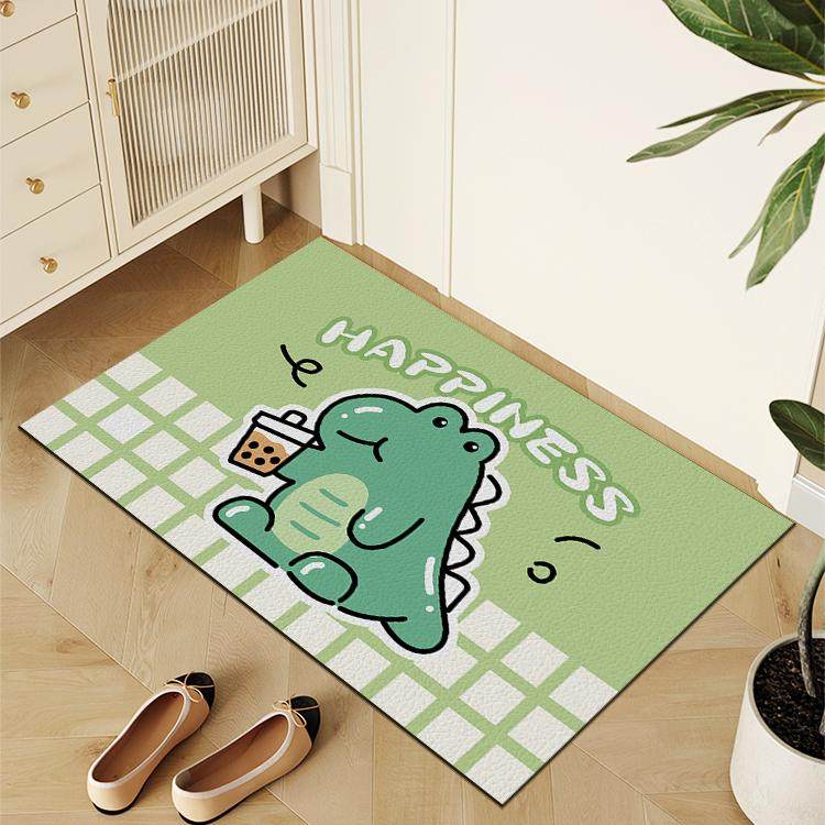 卡通玉桂狗皮革地垫入户门垫pvc可擦免洗进门地毯门口脚垫可裁剪,淘宝优惠券,粉丝福利购,淘宝优惠卷