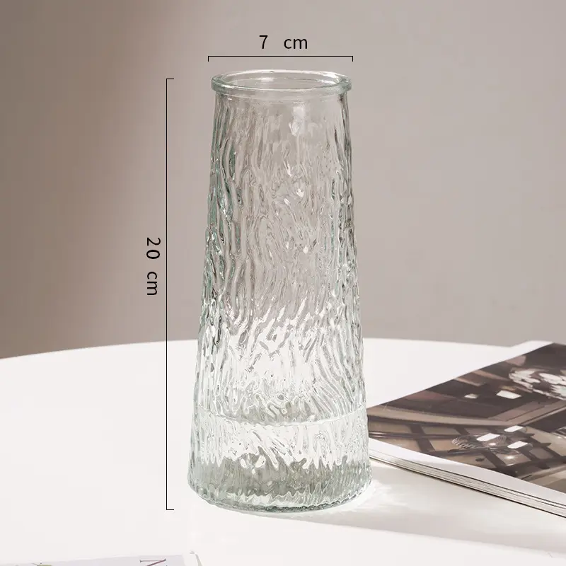 l百合花富贵竹专用花瓶透明玻璃大口径插花瓶摆件家用客厅轻奢高,淘宝优惠券,粉丝福利购,淘宝优惠卷