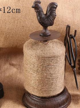 复古怀旧 铸铁绕绳器 装饰摆件 橱窗陈列道具公鸡绕线轴