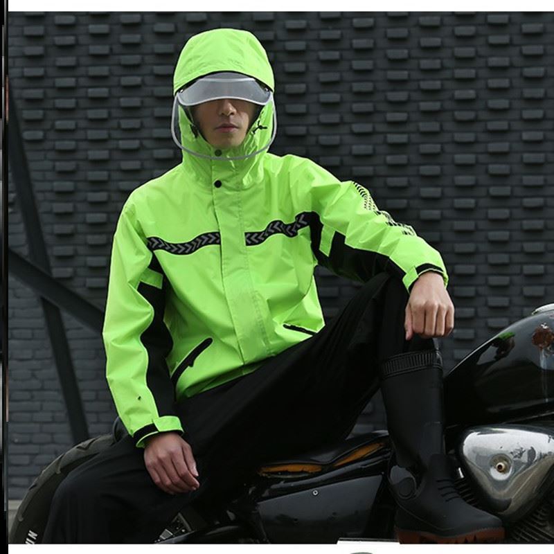 RaincoatRainPants Whole body waterproof men's split raincoat-图3