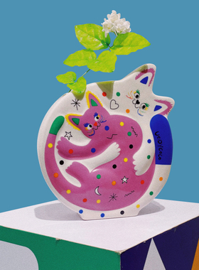 创意摆件花瓶有蒂棵棵简约现代