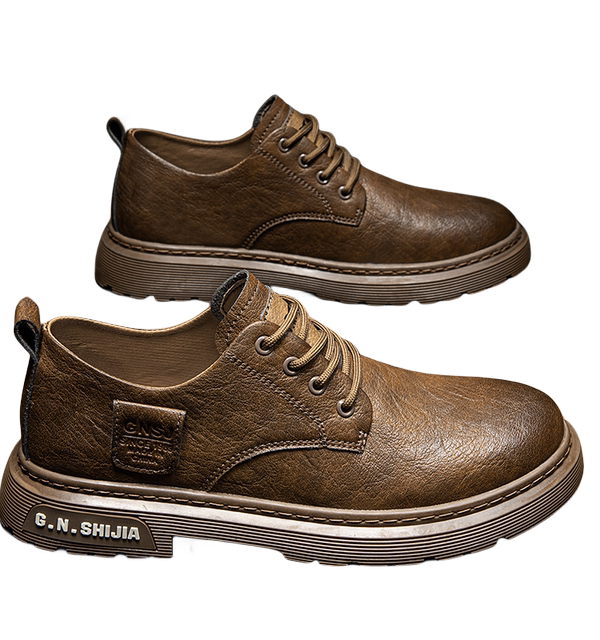 Bull family men's shoes flagship store genuine leather large leather shoes