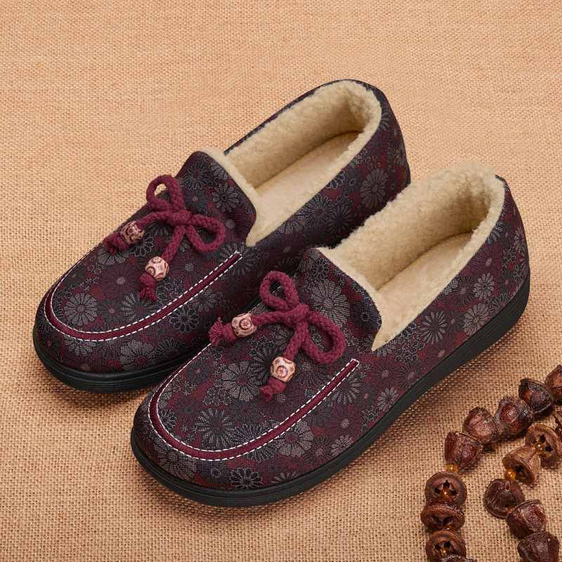 老北京布鞋女棉鞋加绒新款老人冬季中老年保暖舒适老太太妈妈棉靴,淘宝优惠券,粉丝福利购,淘宝优惠卷