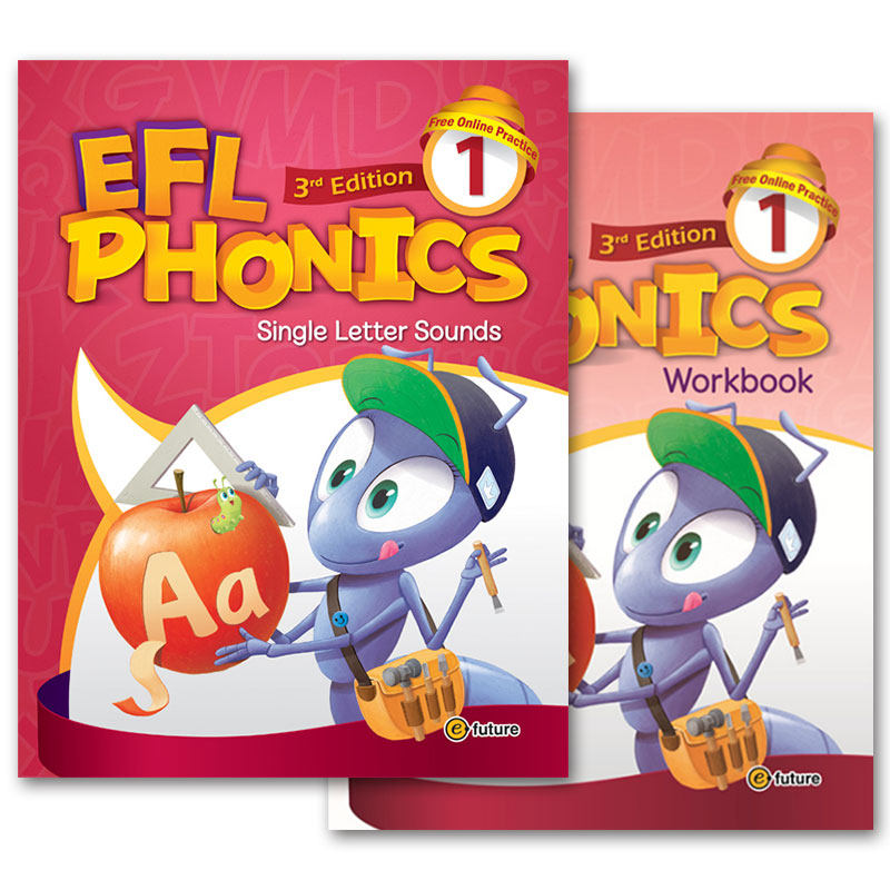 原装进口5-12岁幼少儿英语自然拼读phonics教材新版EFL phonics 1/2/3/4/5级学生启蒙英语入门字母发音规则口语语音强化0基础英语