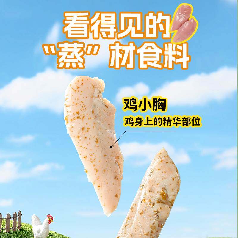 肉肉怪蒸煮鸡小胸肉35g*6宠物零食餐包猫咪鱼油狗狗高蛋白,淘宝优惠券,粉丝福利购,淘宝优惠卷