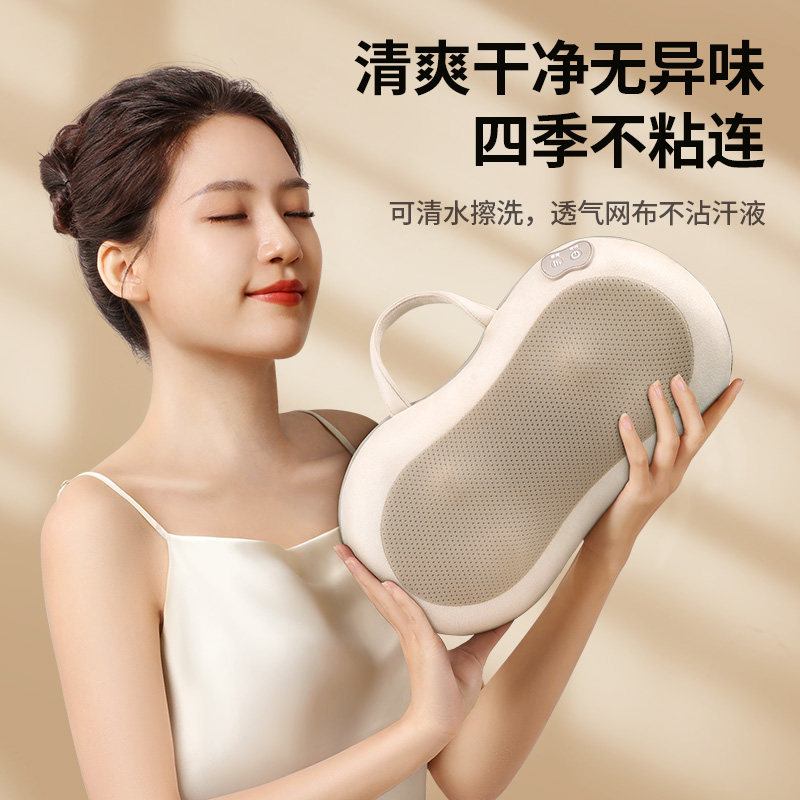 奥克斯颈椎按摩器腰背部肩脖子疏通神器按摩仪斜方肌多功能全身枕,淘宝优惠券,粉丝福利购,淘宝优惠卷