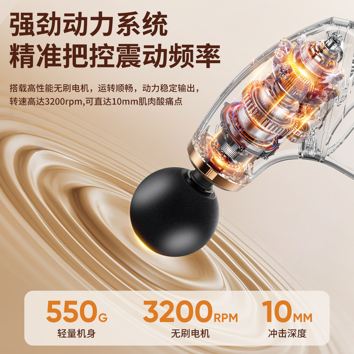 奥克斯专业级筋膜枪肌肉放松按摩器男士专用电动弯多头长柄颈膜抢,淘宝优惠券,粉丝福利购,淘宝优惠卷