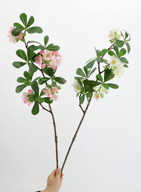仿真花小单枝海桐花海棠花软装