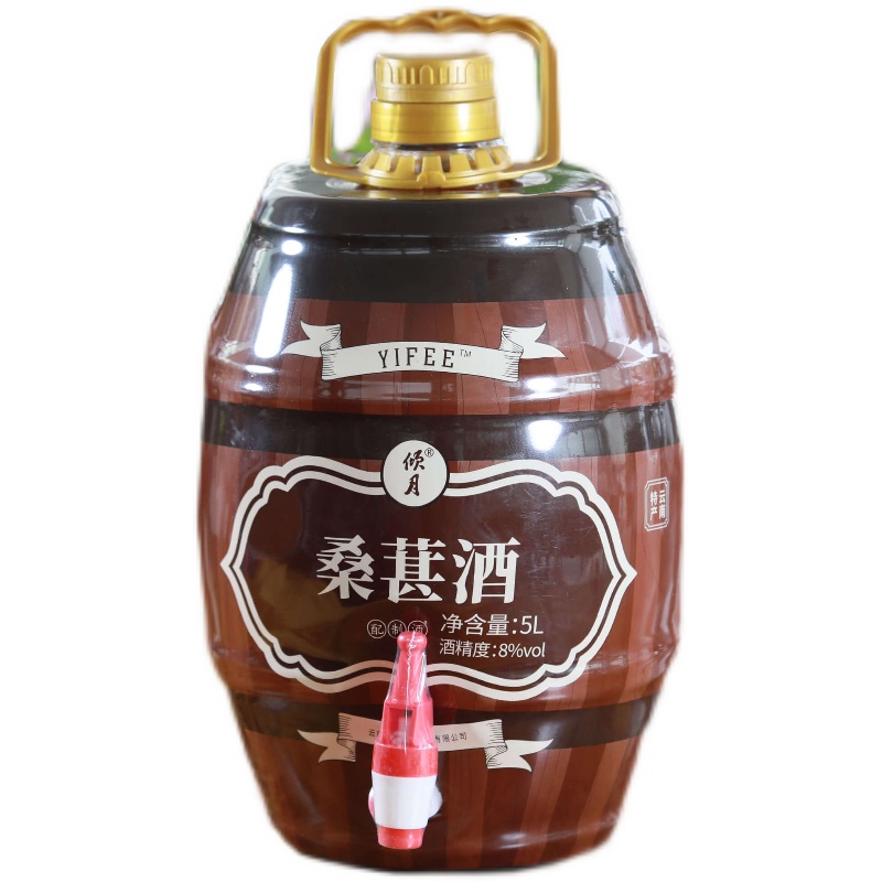 YIFEE伊啡桑葚风味果酒5L温酒佳酿 - 图0