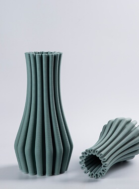 3D陶瓷打印摆件 样板房家居插花装饰品陶瓷工艺品北欧花瓶摆件