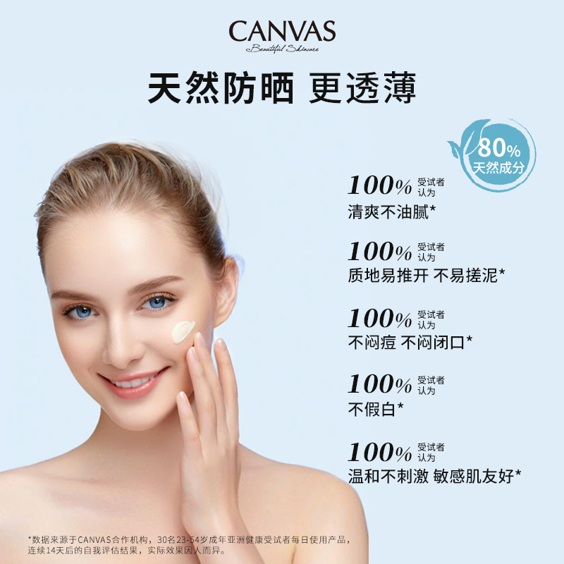 【80%天然成分】修护养肤防晒霜敏感肌专用 不假白通勤清爽不油腻 - 图0